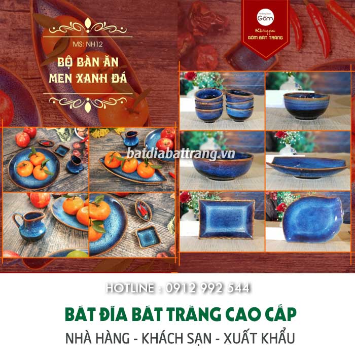 Xưởng sản xuất bộ đồ ăn gốm sứ Bát Tràng cao cấp giá sỉ tốt